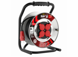 Kerg Prodlužovací kabel W2381 na cívce 30 m 31,5 mm2 H05RR-F 250 V černý