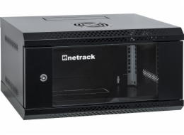 NetRack Nástěnná serverová skříň RACK 19 4U 400mm ECO-Line černá