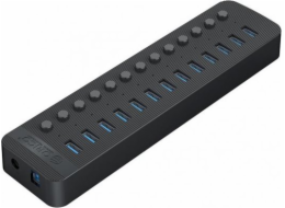 Orico Active Hub 13*USB-A černý Orico Active Hub 13*USB-A 5Gbps BC 1.2 60W černý