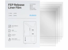 Phrozen FEP fólie pro 3D tiskárny Elegoo Mars 4/5/5 Ultra - 206x146 mm - 5 ks.