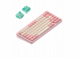 Nuphy - Halo75 v2 Bezdrátová mechanická klávesnice - Bezdrátová mechanická klávesnice Sakura Fizz Mint