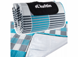 KELTIN Zateplená plážová deka 200x200 (šedomodrá) (12)