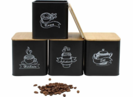 Brunbeste SADA 4 KUCHYŇSKÝCH NÁDOB NA VOĽNÉ PRODUKTY 4263