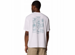 Columbia Tričko Cedar Trail Back Graphic 2120381101 bílé M