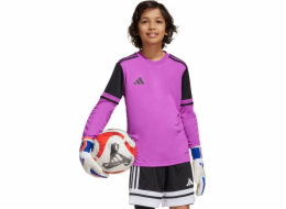 Adidas Dětský brankářský dres Squadra 25 s dlouhým rukávem fialový JJ1939 140cm