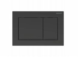 Geberit Ovládací tlačítko Omega30, přední/horní, matná černá-černá-matná černá, snadno se čistí
