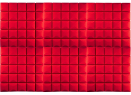 Bitmat Akustické panely DNA AM5 RD sada 6 kusů, červená samolepicí pěnová zvukotěsná rohož