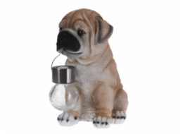 Home Styling Collection Figurka psa se solární lampou