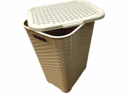 Katex Koš na prádlo.RATAN 60l-béžový 435x337x602 mm
