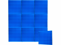 Bitmat Akustické panely DNA AM2 BL sada 10 kusů modré samolepicí pěnové zvukově izolační rohože