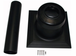 Poujoulat PLASTOVÝ KRYT KOMÍNOVÉ ŠACHTY DN80 S INTEGROVANÝM PŘÍVODEM VZDUCHU A ODVODEM SPALIN