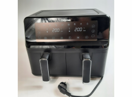 Tristar Horkovzdušná fritéza s dvojitým košem | FR-9026 | Výkon 2700 W | Objem 8 l | Černá