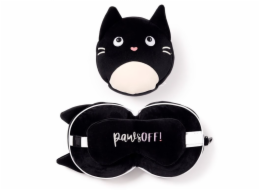 Relaxeazzz Sada jemných plyšových mazlíčků pro kočky: mazlení + maska na oči