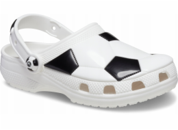 Crocs Dětské dřeváky Classic Soccer Ball Clog 210157-103 bílé 30/31