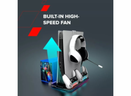 Ipega Chladicí podložka CANYON CS-51 RGB pro PS5 Slim/DE nabíjecí, černá