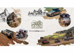 Offlander Kempingová pončo izolovaná, nepromokavá, zeleno-hnědá