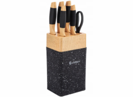 Elitehoff SADA KUCHYŇSKÝCH NŮŽŮ VE STOJANKU S BROUSKEM E-6267