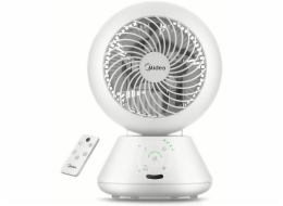 Midea Ventilátor | MDF24JRW TurboForce | Stolní ventilátor | Bílý | Počet rychlostí 5 | Oscilace | Dálkové ovládání