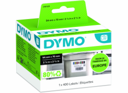 Dymo 2187329  papírové štítky bílé  70mm