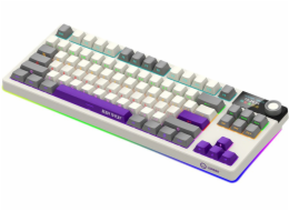 Lorgar KBP70TKLW, Bezdrátová mechanická herní klávesnice TKL Pro, béžová, EN rozložení