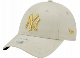 New Era Kšiltovka New York Yankees Wmns Metallic Logo 60222491 Béžová OSFM