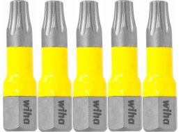 UN SADA BITŮ 25 MM 1/4'' T25 V KAZETE, 5 KS.