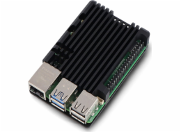 JustPi Pouzdro justPi pro Raspberry Pi 5 - hliníkové - černé