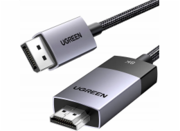 Ugreen Cable DisplayPort-HDMI kabel Ugreen DP115, 8k 60Hz, 2m (černý)