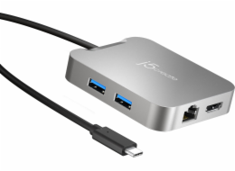 j5create Dokovací stanice/replikátor 4K60 Elite USB-C (JCD391-N)
