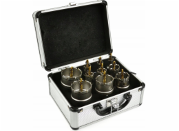 Geko Sada karbidových děrových pil na kov s titanovými vrtáky, 6dílná, 22-65 mm (12)