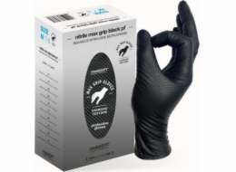 UN NITRILOVÉ RUKAVICE POSILOVANÉ S MAXIMÁLNÍM ÚCHOPEM, ČERNÉ, VELIKOST XXL (1 BALENÍ)