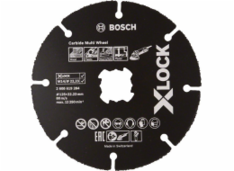 Bosch X-LOCK karbidový řezný kotouč s více kotouči 125*1*22,23 10 ks.