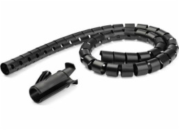 Startech 2.5m (8.2ft) Cable Management Sleeve - 1.8" Diameter - Expandable Coiled Cord Organizer w/ Cable Loading Tool (CMSCOILED4) - Sada pro spojkování kabelu - cerná - 2.5 m