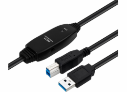 MicroConnect Kabel USB USB-A - USB-B 7 m černý (aktivní USB 3.2 Gen 1 AB 7 m)