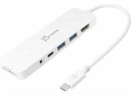 j5create USB HUB j5create JCD373 USB 3.2 Gen 1 (3.1 Gen 1) Type-C Bílý