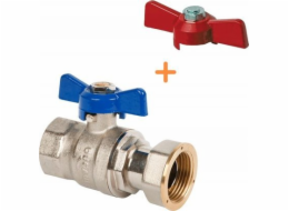 UN KULOVÝ VENTIL PŘÍMÝ SE ŠROUBEM, N/C, S MOTÝLOVÝM KLOUPEM, TĚŽKÝ TYP