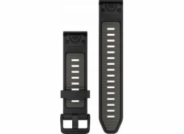 Garmin Garmin QuickFit-Armband 20 mm Schwarz/Kieselgrau silikon