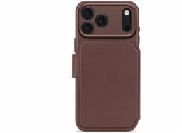 Elmarc Odnímatelná kožená peněženka Decoded - ochranné pouzdro z kůže kompatibilní s MagSafe pro iPhone 17 Pro Max (čokoládovo hnědá)