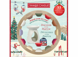 Yankee Candle Apres Ski Set: Hořák + 12 voskových tavenin