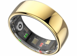 Powerton Smart RING PRO zlatý, měření stresu, tepová frekvence, monitorování spánku, velikost 13,