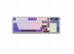 Royal Kludge RK S98 - US Layout - Přepínače Chartreuse vyměnitelné za provozu - Blackberry (Baltai Violetine) Belaide Žaidimu Klaviatura
