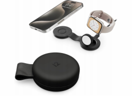 Twelve South ButterFly SE - bezdrátová nabíječka Qi2 pro dvě zařízení, kompatibilní s MagSafe, součástí balení je kabel USB-C (černá)