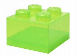 LEGO kostka 4 světle zelená průhledná 40090806