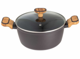 Bergner VÍCESTNÝ HRNEC 24CM S VÍČKEM BG-56037 DŘEVĚNÉ UHLÍ