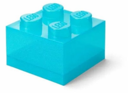 LEGO kostka 4 světle modrá průhledná 40090802