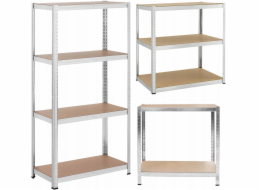 Severno&nbsp;Kovový&nbsp;úložný&nbsp;regál&nbsp;150x75x30&nbsp;cm