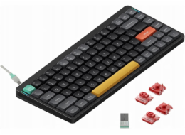 Nuphy - Air75 V2 Bezdrátová mechanická klávesnice - Bezdrátová tenká mechanická klávesnice Basalt Black Brusnicová