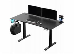 Ultradesk Herní stůl LEVEL V2, 140x68cm, 72-117cm, elektricky nastavitelný, bez podložky