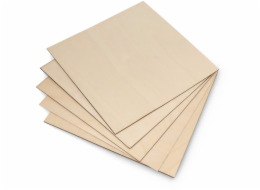 3DM Group Březová překližka - 1mm - 200x200mm - třída 1/1 - 5ks.