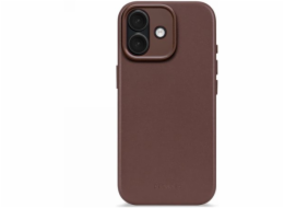 Elmarc Decoded Leather Backcover - ochranný kožený kryt kompatibilní s MagSafe pro iPhone 17 (čokoládovo hnědý)